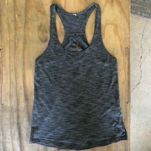 lululemon heathered black Sun Salutation Tank sz 6